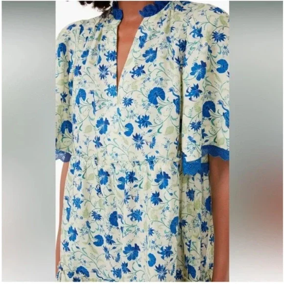 Tuckernuck Bluebird Melody Crawford Linen Blend Mini Dress XS New NWT - Picture 4 of 12